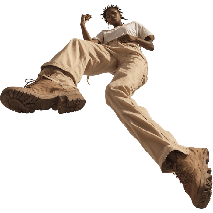 Downward View Person